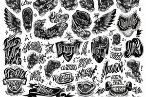 Text on ribs tattoo idea