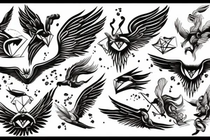 fall of Icarus tattoo idea