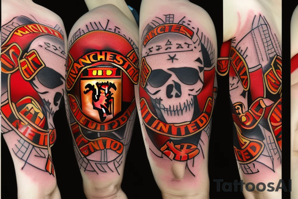 RedDevils Manchester united logo tattoo idea