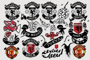 RedDevils Manchester united logo tattoo idea
