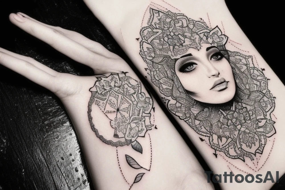 از جمجمه حیوانات استفاده شود tattoo idea