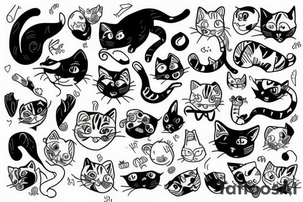 Cat with tattoo idea