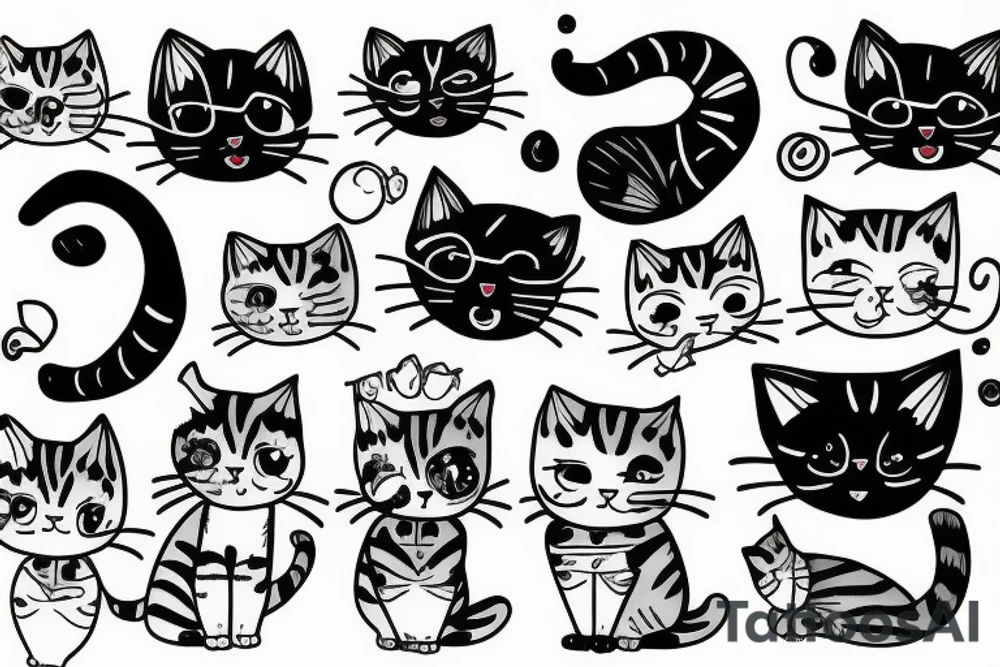 Cat with tattoo idea