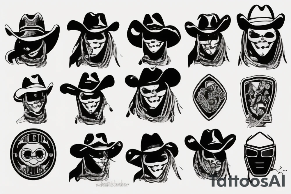 cowboy hacker tattoo idea