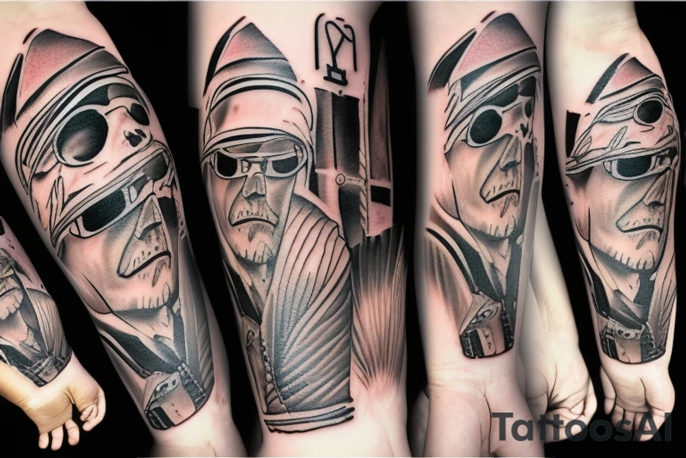 cowboy hacker tattoo idea