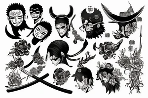 Ronoroa zoro tattoo idea
