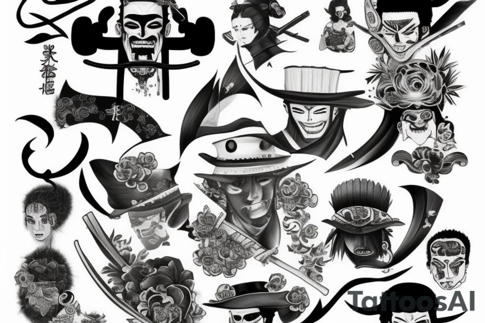 Ronoroa zoro tattoo idea