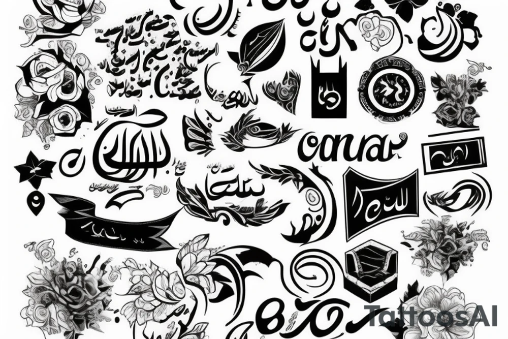Iran with perfect font tattoo idea