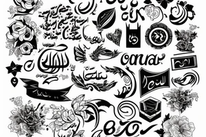 Iran with perfect font tattoo idea