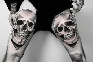 Beer with human's skull tattoo idea