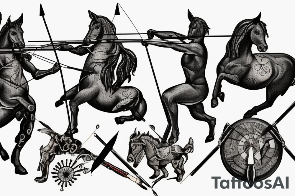 archery centaur tattoo idea