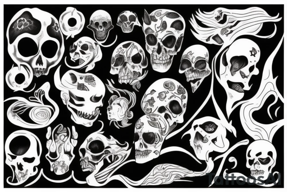 dark evil lover tattoo idea