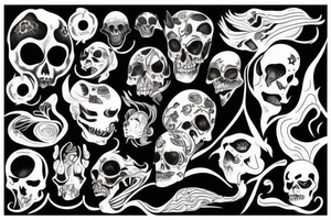 dark evil lover tattoo idea