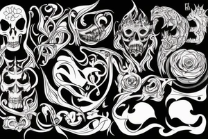 dark evil lover tattoo idea