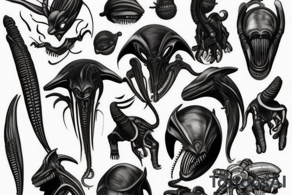 xenomorph tattoo idea