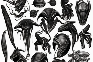 xenomorph tattoo idea