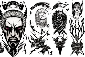 the witcher 3 magic signs on hand tattoo idea