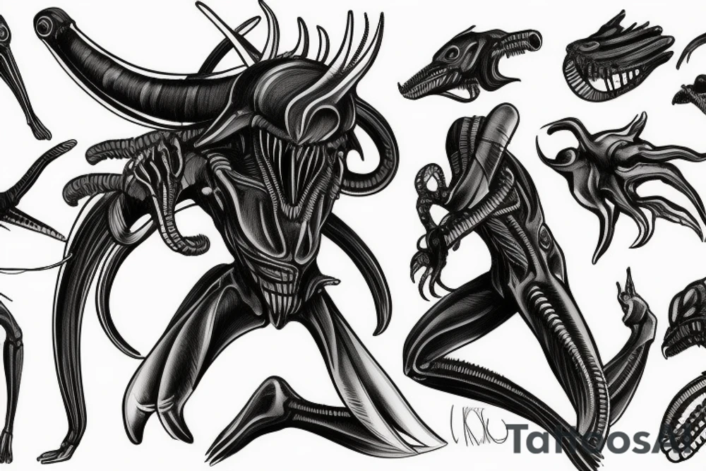 xenomorph tattoo idea