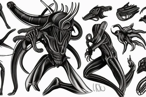 xenomorph tattoo idea