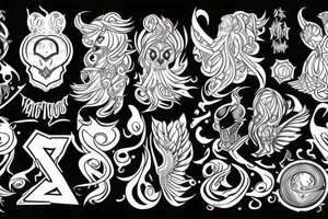 Mystical gloomy tattoo idea