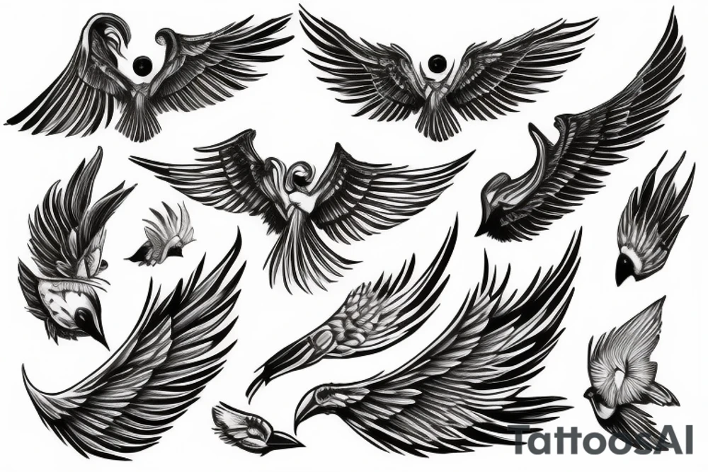 wings tattoo idea