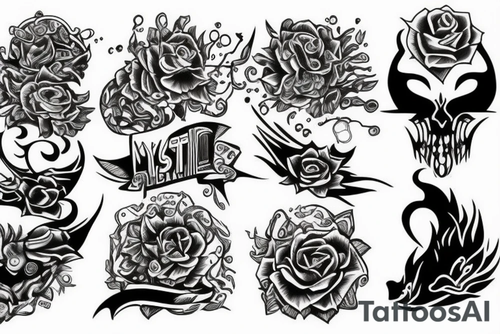 Mystical gloomy tattoo idea
