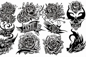 Mystical gloomy tattoo idea