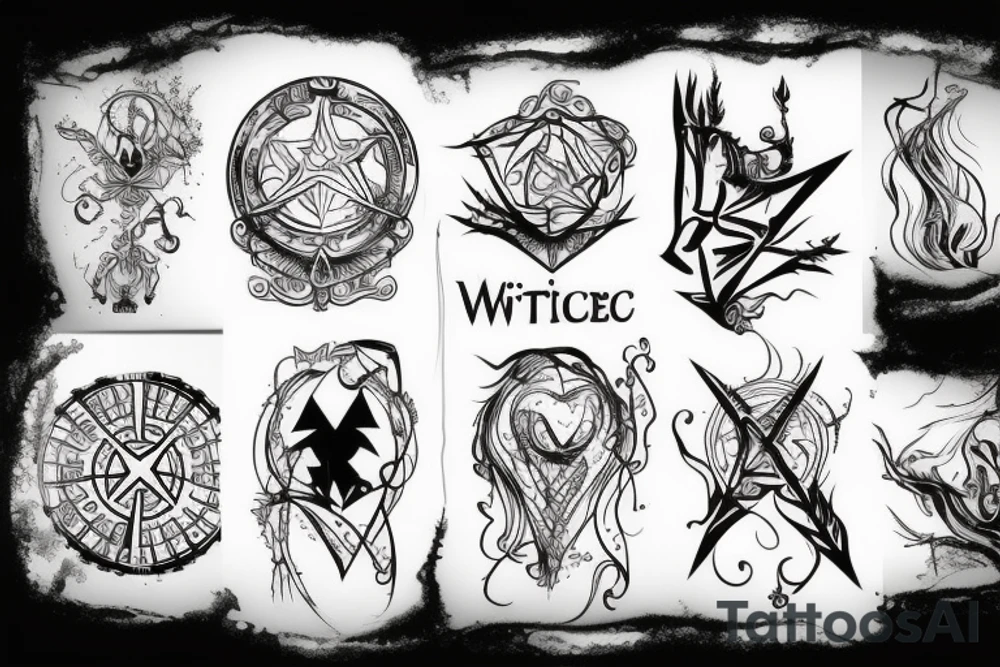 the witche 3 magic signs tattoo idea