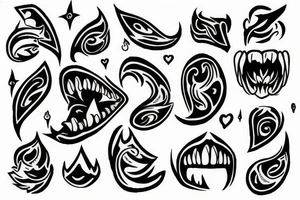 tongues of fire tattoo idea