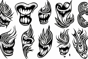 tongues of fire tattoo idea