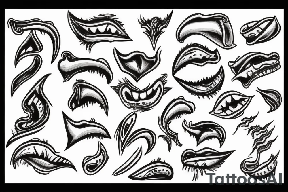 tongues of fire tattoo idea