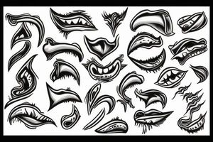 tongues of fire tattoo idea