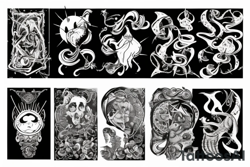 Нереально страшная субстанция tattoo idea