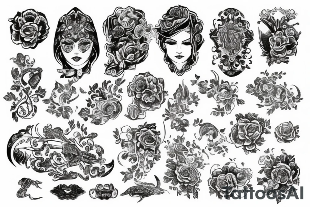 Russian crominal style tattoo tattoo idea