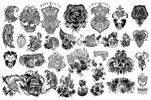 Russian crominal style tattoo tattoo idea