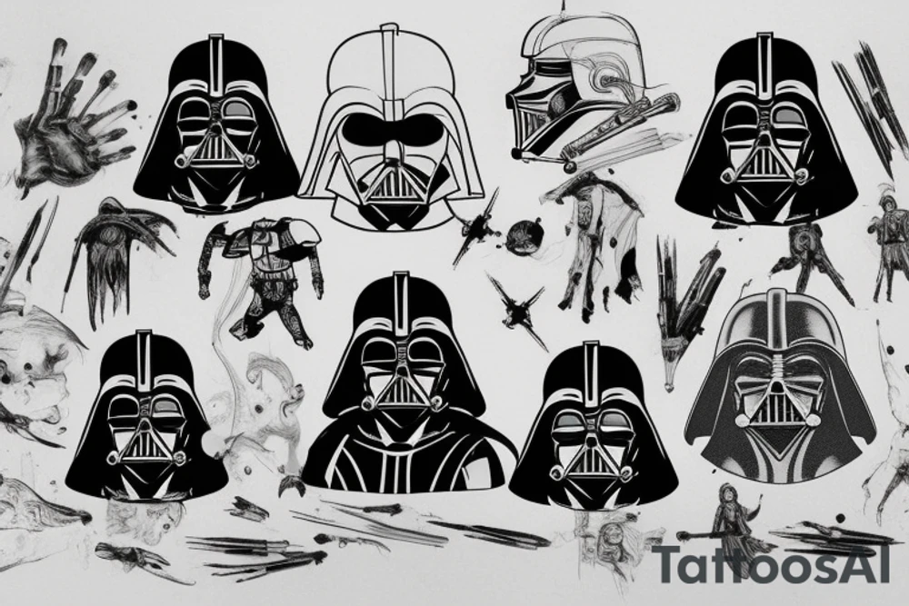 Darth Vader tattoo idea