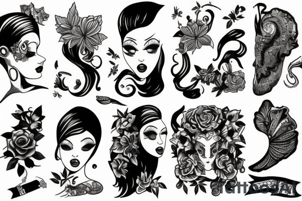 girl tattoo idea