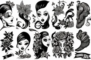 girl tattoo idea