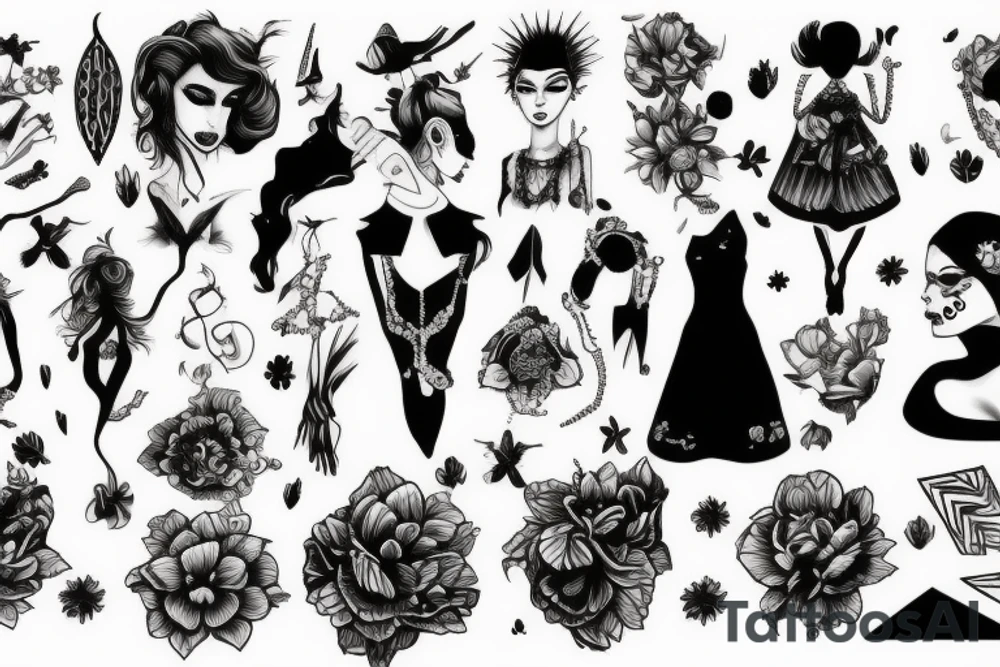 girl tattoo idea