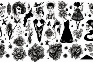 girl tattoo idea