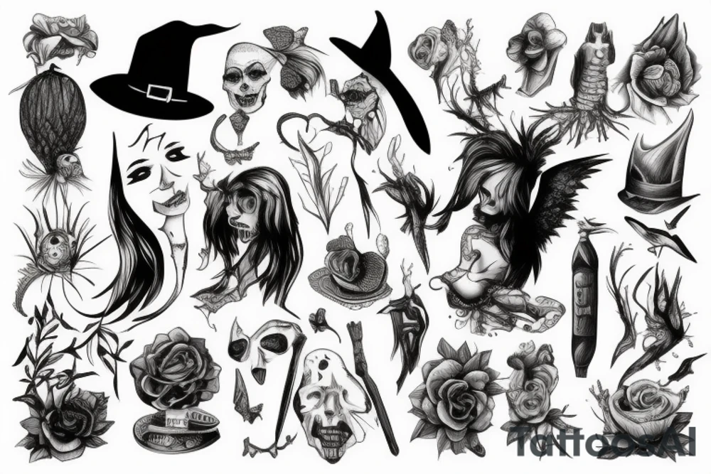 the witch tattoo idea