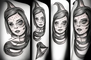 the witch tattoo idea