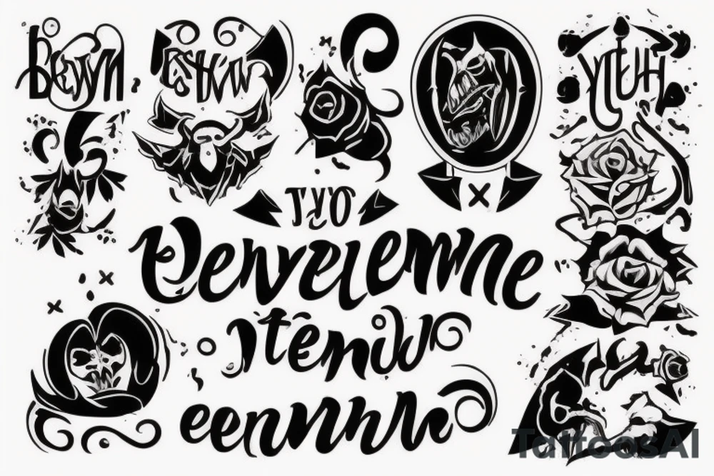 Aggressive sign "Делай что думаешь. Думай что делаешь." tattoo idea