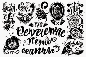 Aggressive sign "Делай что думаешь. Думай что делаешь." tattoo idea