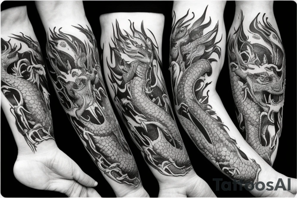 Dragon tattoo idea