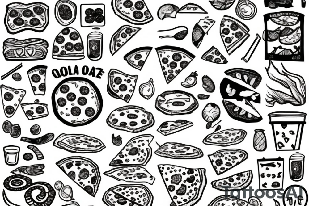 Pizza tattoo idea