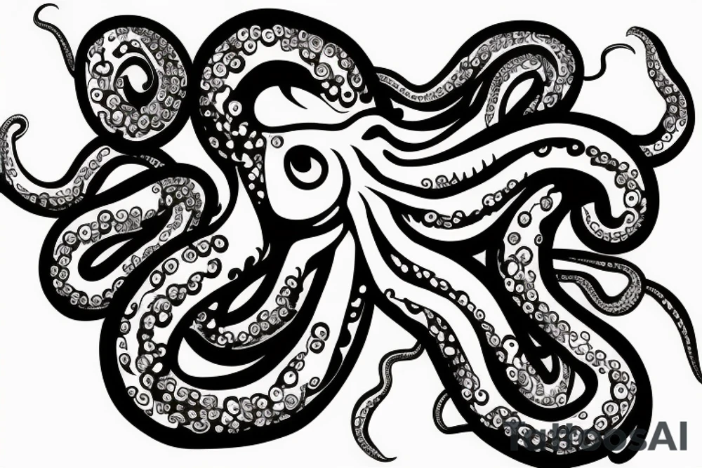 Mysteries octopus tattoo idea