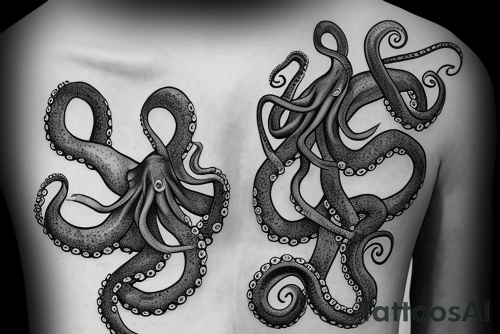 Mysteries octopus tattoo idea