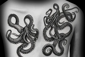 Mysteries octopus tattoo idea