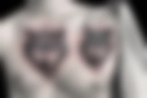 Wolves pack in poncho tattoo idea